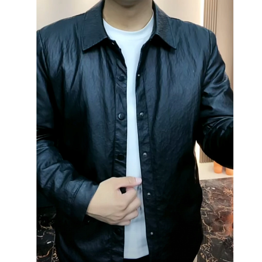 88522男士新款休闲时尚百搭薄棉外套