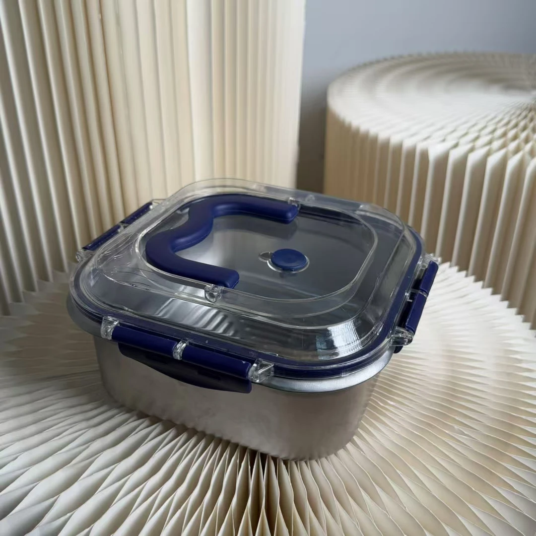 不锈钢保鲜盒带盖实物收纳盒