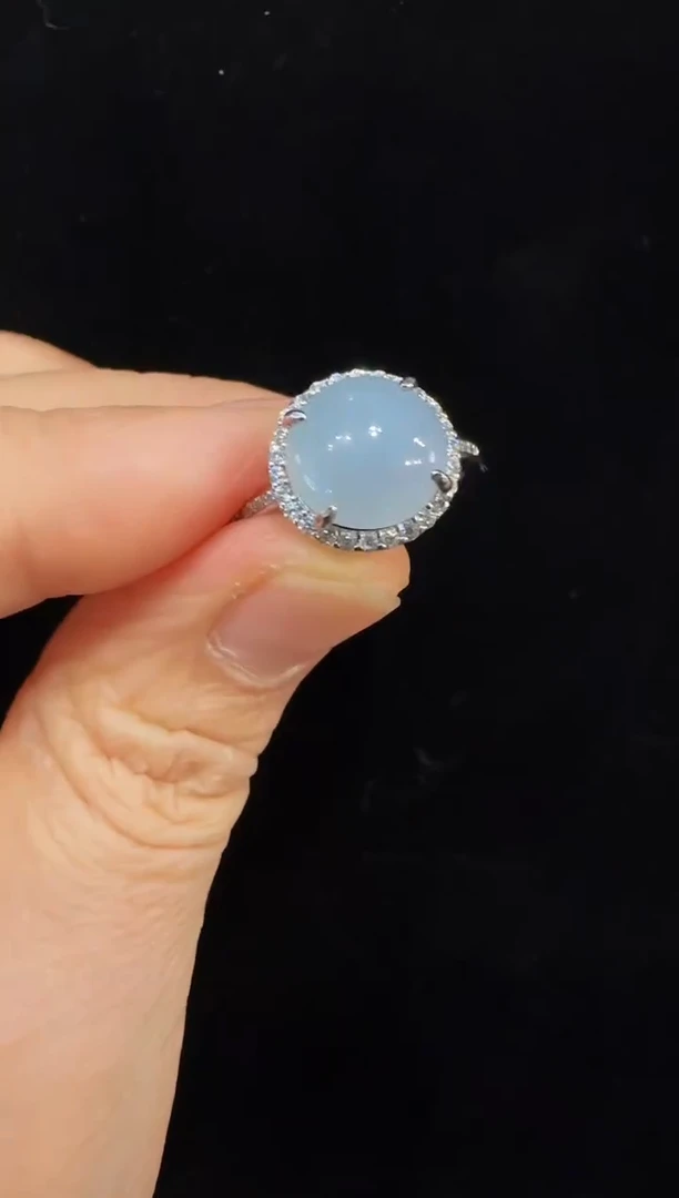 颈饰银S925镶嵌翡翠国风