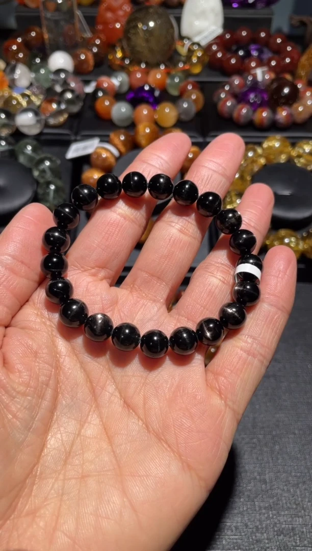 【闪购商品】辉石手链未镶嵌金运石手链9mm左右