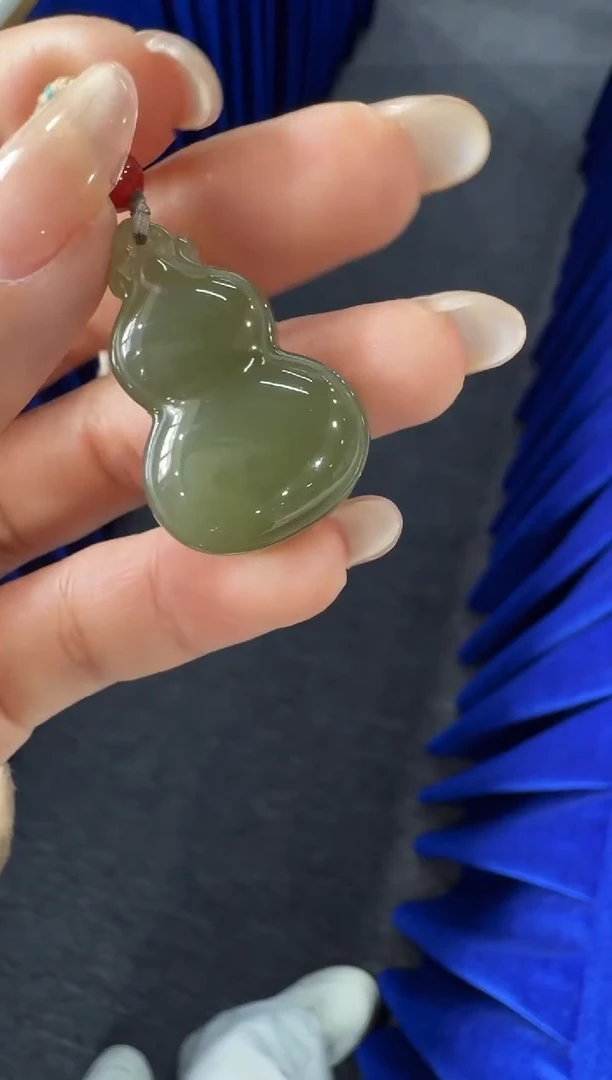 颈饰未镶嵌和田玉葫芦吊坠/配绳