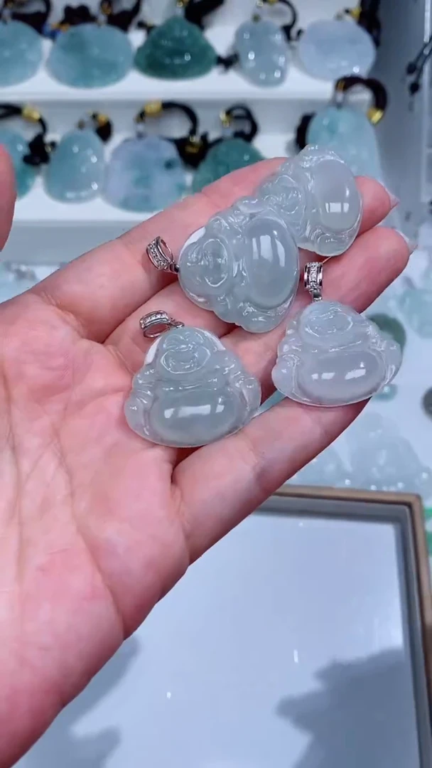 翡翠银S925镶嵌颈饰吊坠团购多样性发一件