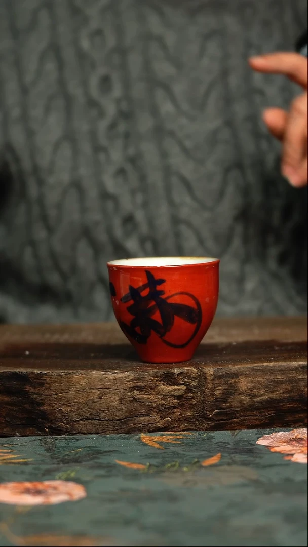 【闪购商品】杯釉下彩手工手绘同款陶器