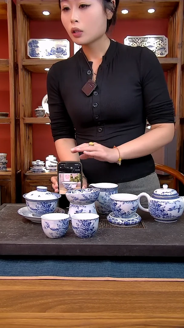 简装家用款9件套 白瓷陶瓷茶具