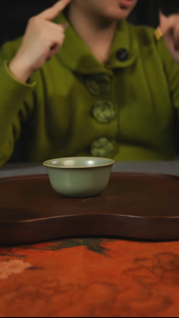 杯子瓷汝州原产地原矿仿古老釉q