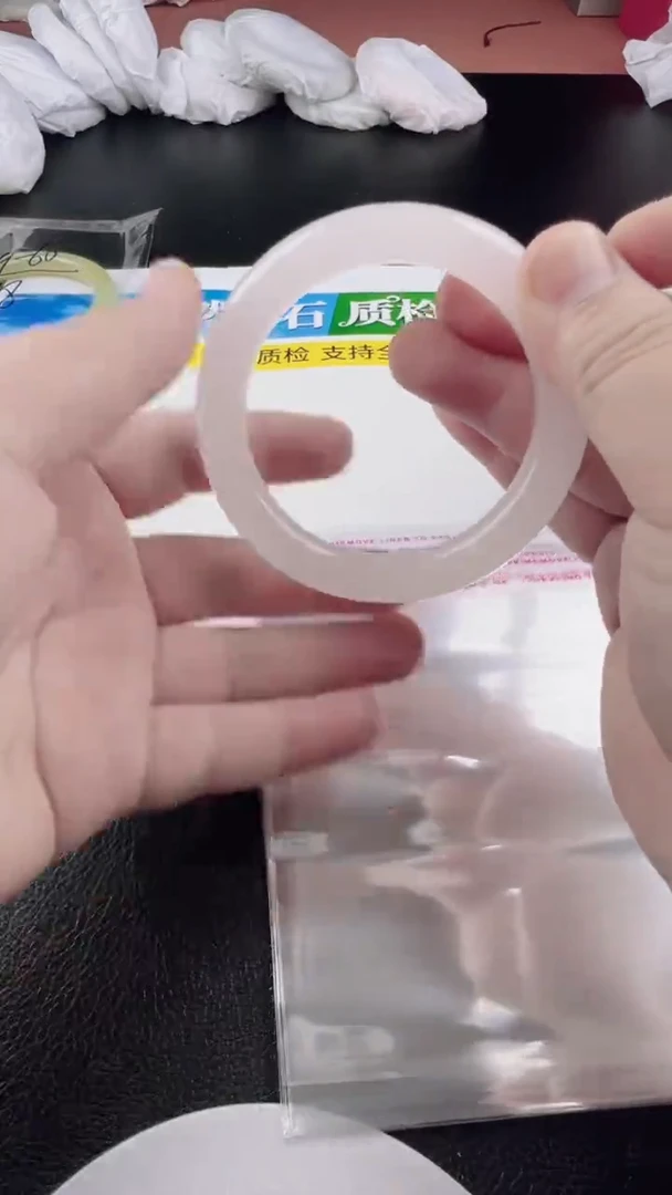 未镶嵌手镯石英质玉白月光55