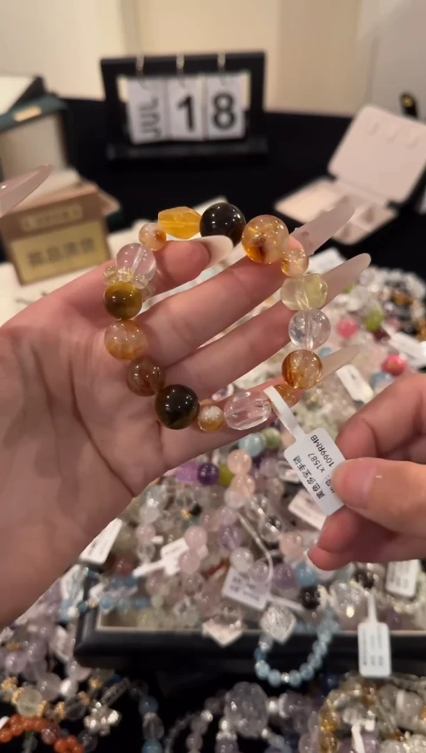 水晶手链合金金霸多宝x1587