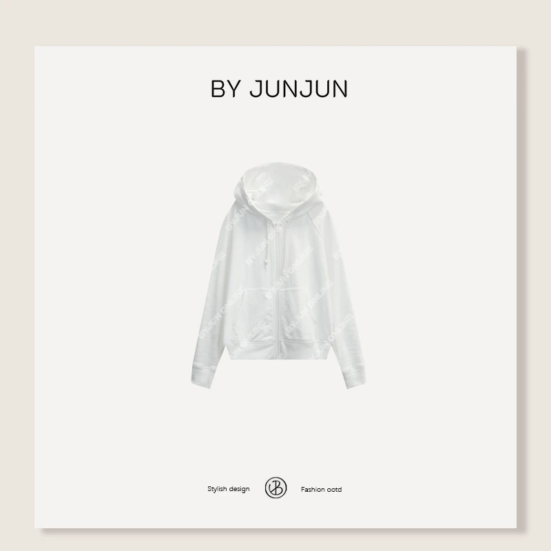 ByJunjun【人手一件】 经典连帽卫衣外套百搭休闲帽衫C25W10929