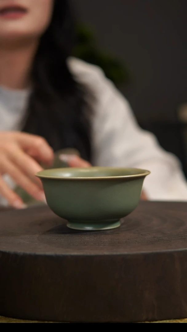 杯子压手杯 汝州原产地  原矿老釉