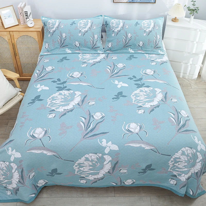 【不挑颜色花源】150cm*200cm高端多功能工艺款四季用亲肤床盖毯