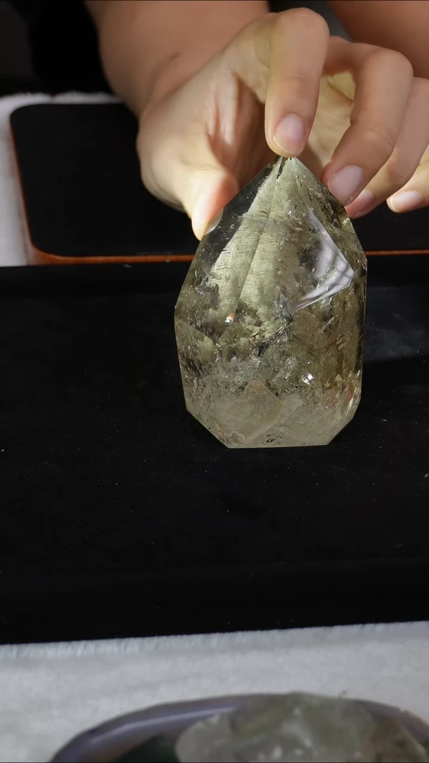 未镶嵌珠宝半成品水晶幽灵摆件D50