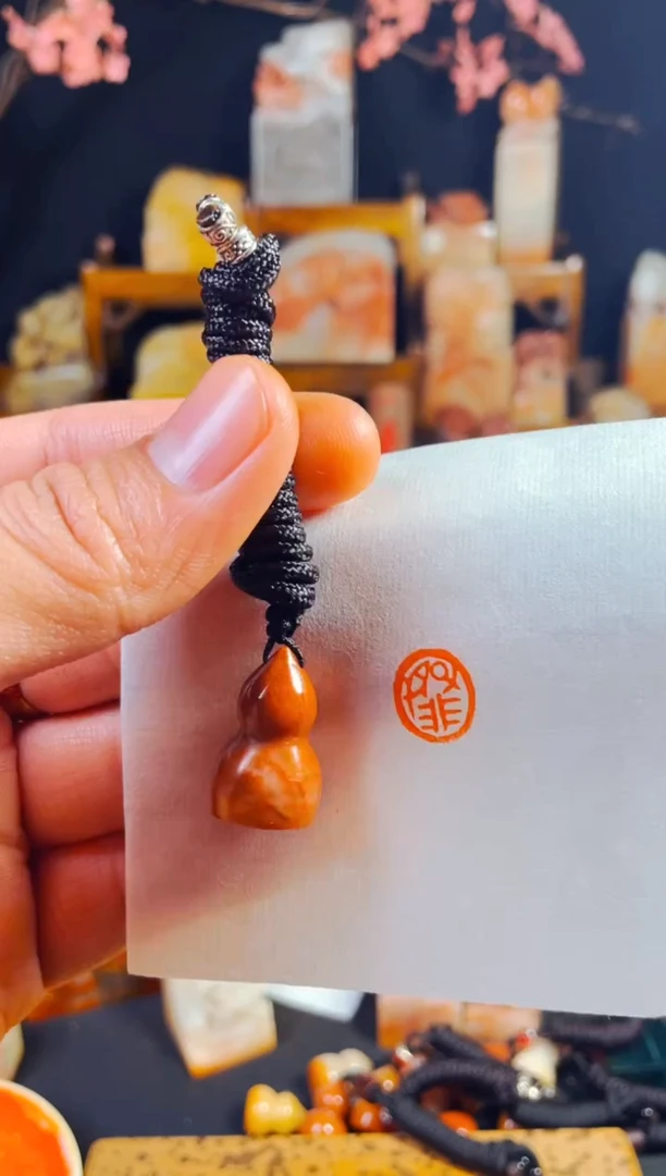 【闪购商品】老挝石印石手工篆刻《子非鱼》