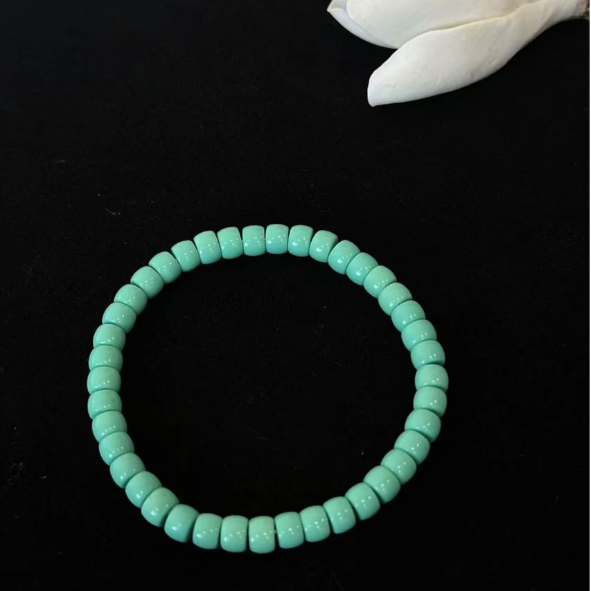 非金属珐琅手链 时尚百搭松松手串大