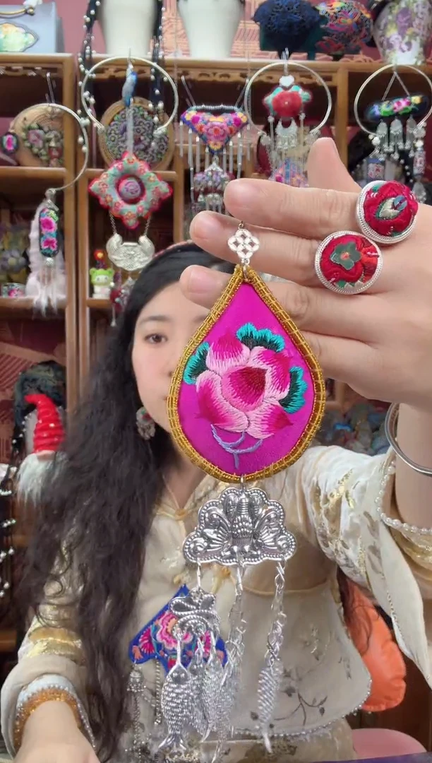 刺绣压襟42甜甜家