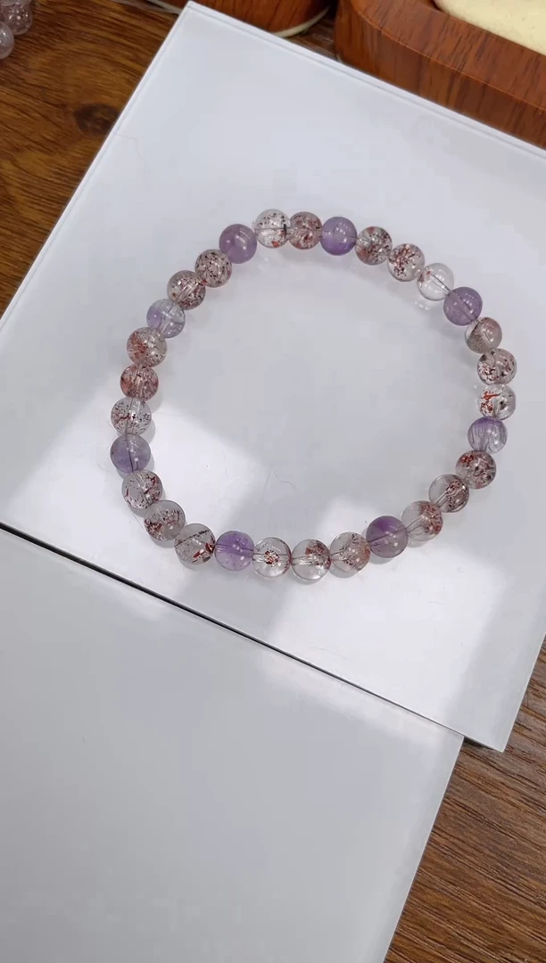 【闪购商品】烟晶手链未镶嵌超七手串6+mm 多样性发一