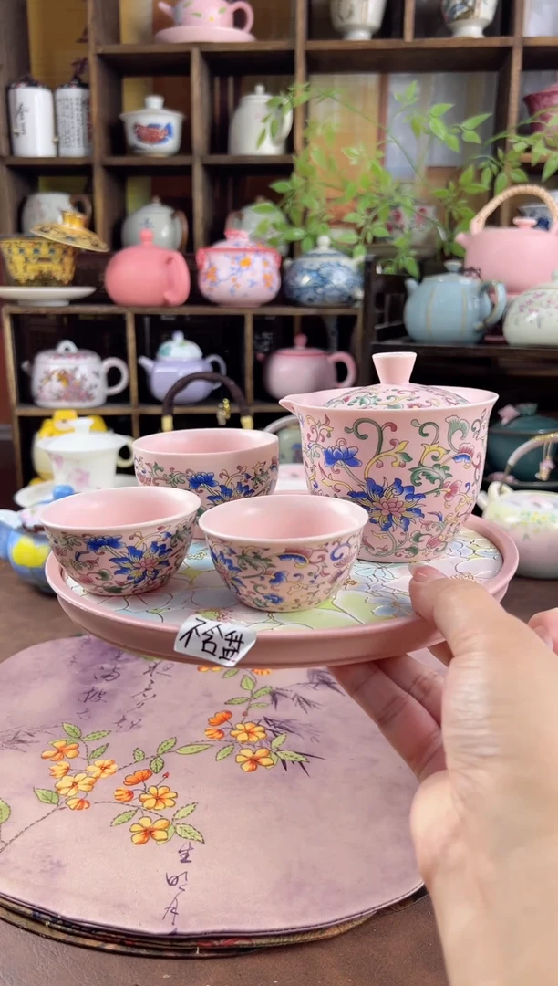 1壶3杯1个包包 不含盘