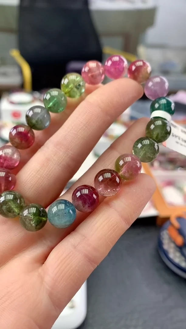 未镶嵌手串碧玺多样性发一条