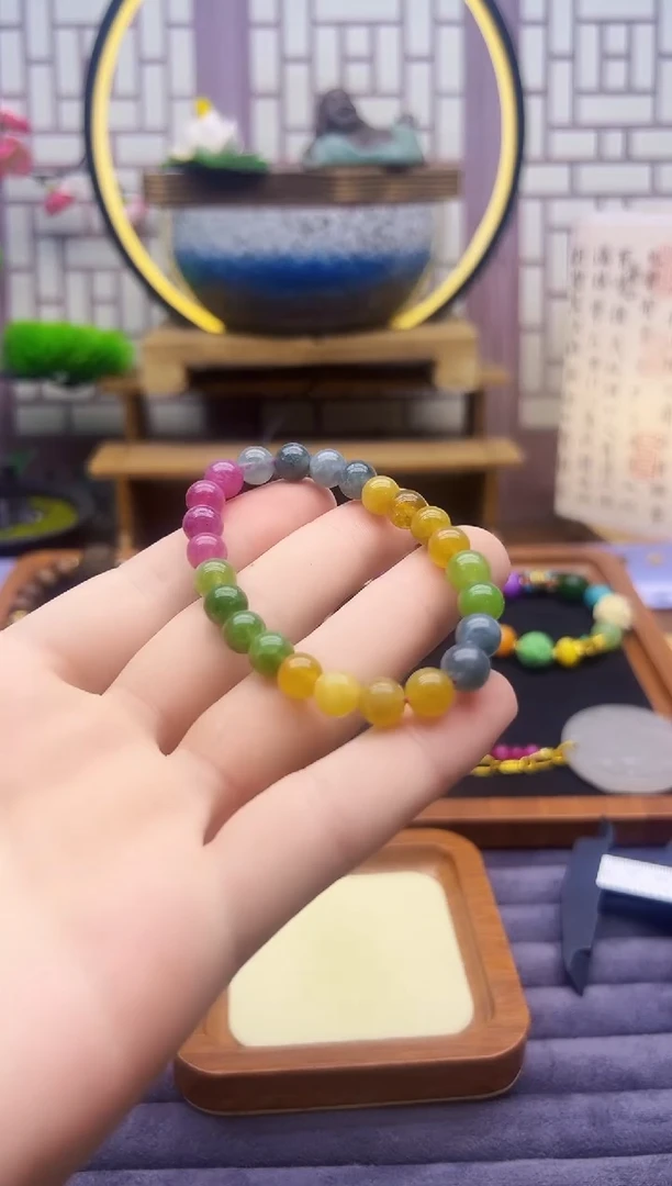 手链14K金镶嵌碧玺S631