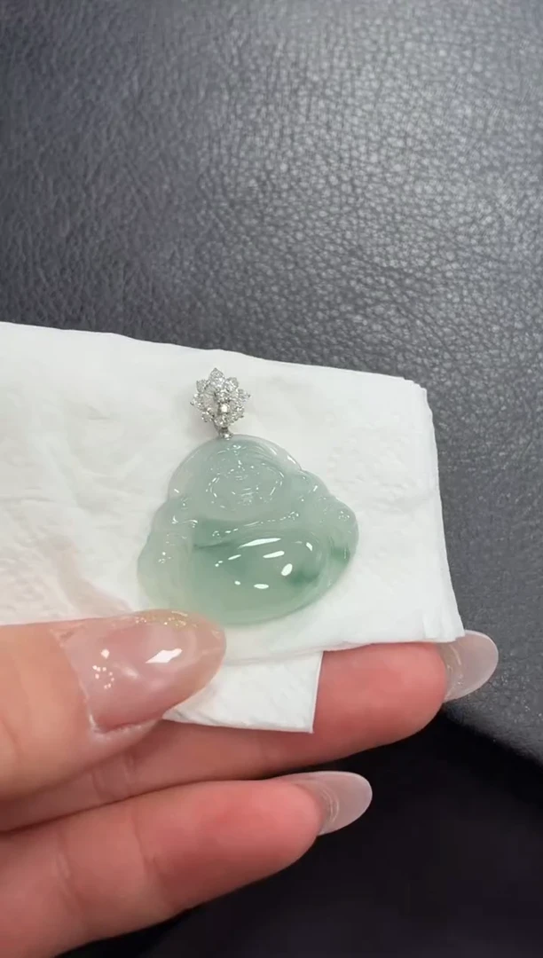 18K金镶嵌定制翡翠莹DDJ40629/多样性发一件