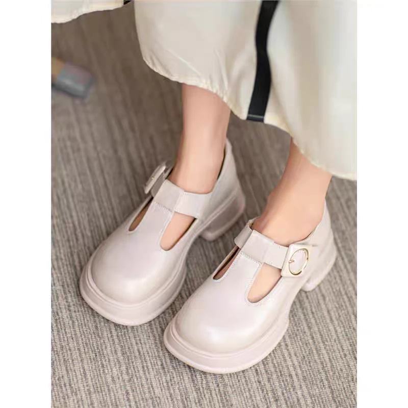 1018头层牛皮复古手工玛丽珍