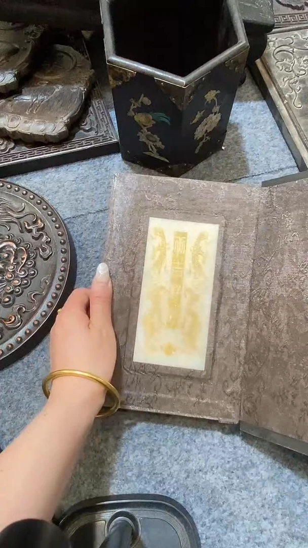 木紫檀木雕刻板一物一拍