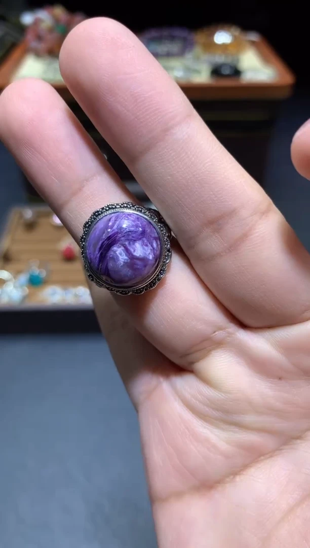 【闪购商品】查罗石戒指未镶嵌P58