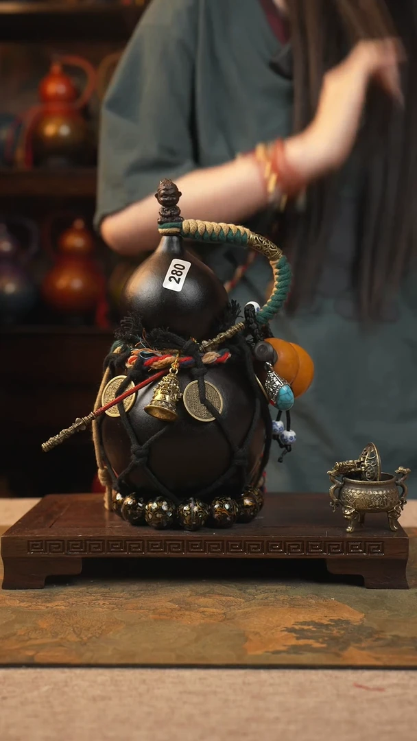 280大漆一物一拍记葫堂出品【不带手串】