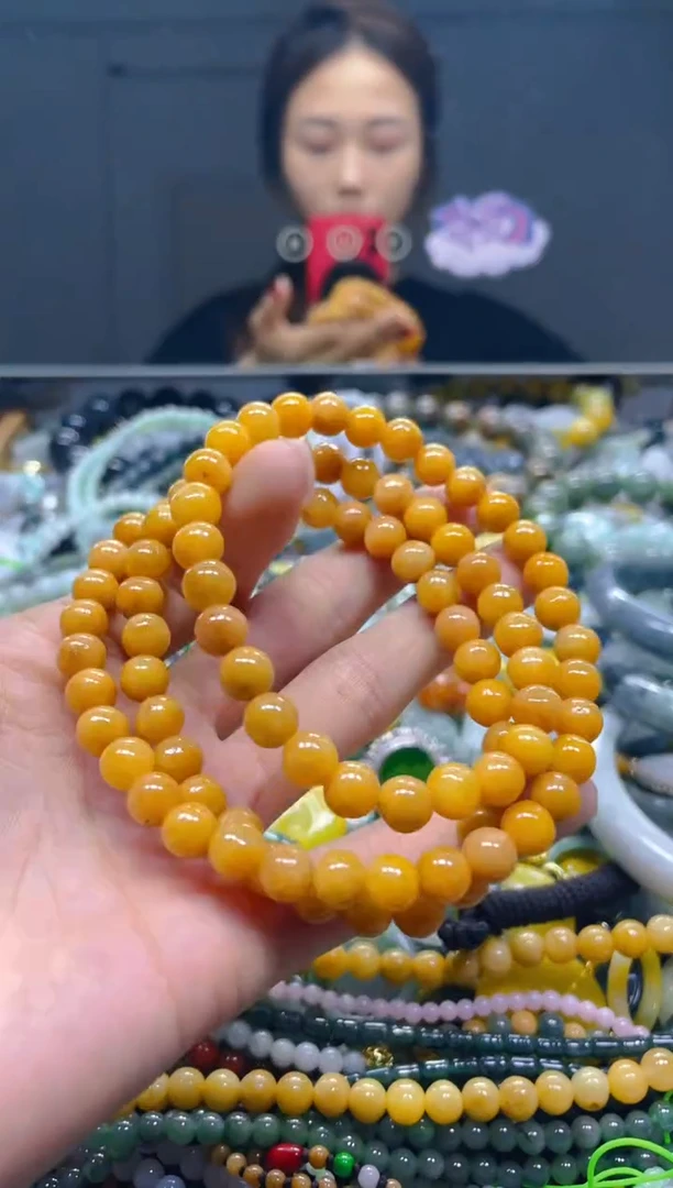 颈饰未镶嵌翡翠8MM/L/翡翠A货，一件也是批发价