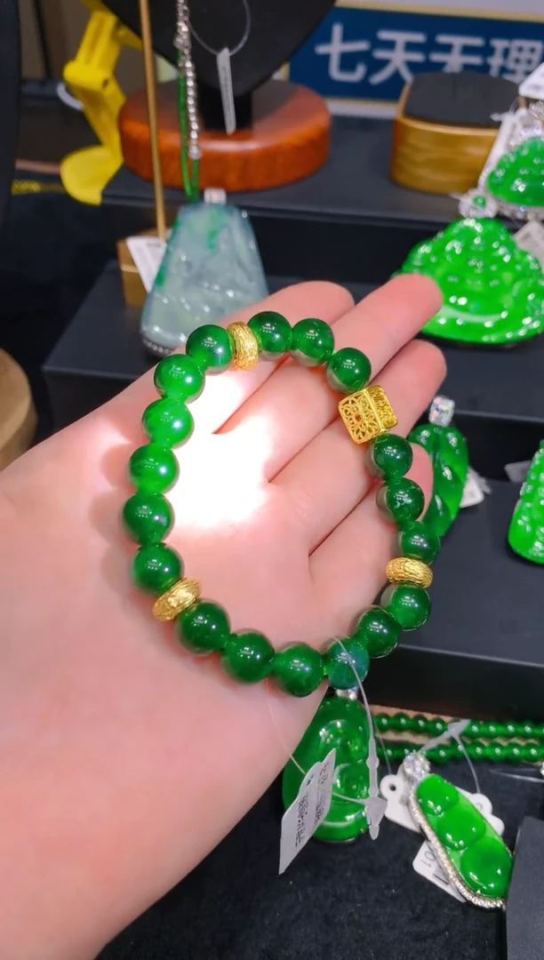 【闪购商品】翡翠手链未镶嵌48一季