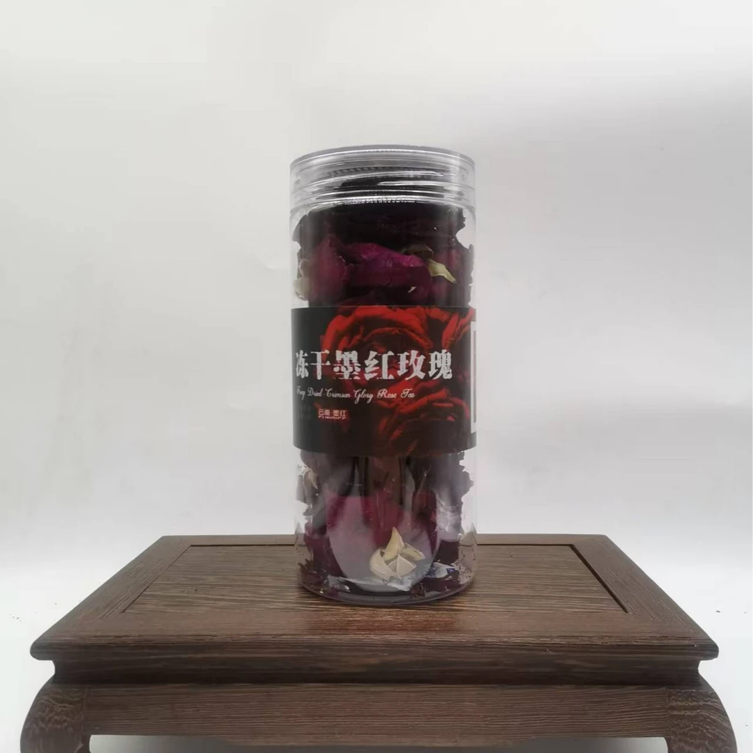 【三娘甄选】花冠墨红玫瑰花茶.冻干 100g/罐 2023年