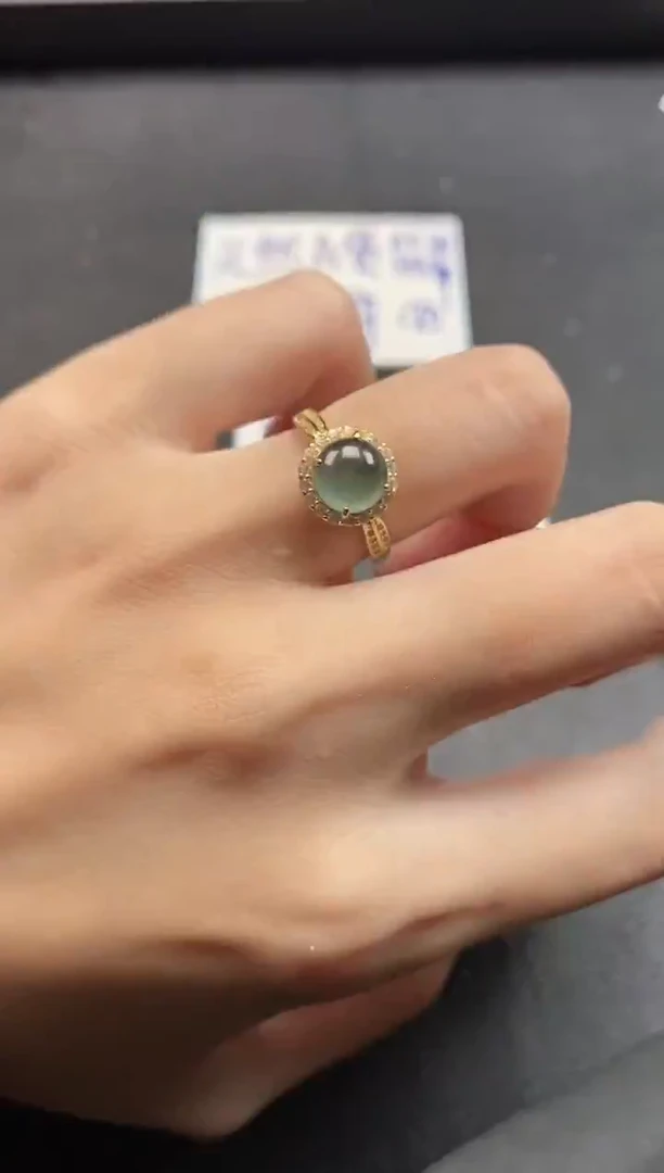 银S925镶嵌戒指翡翠511511