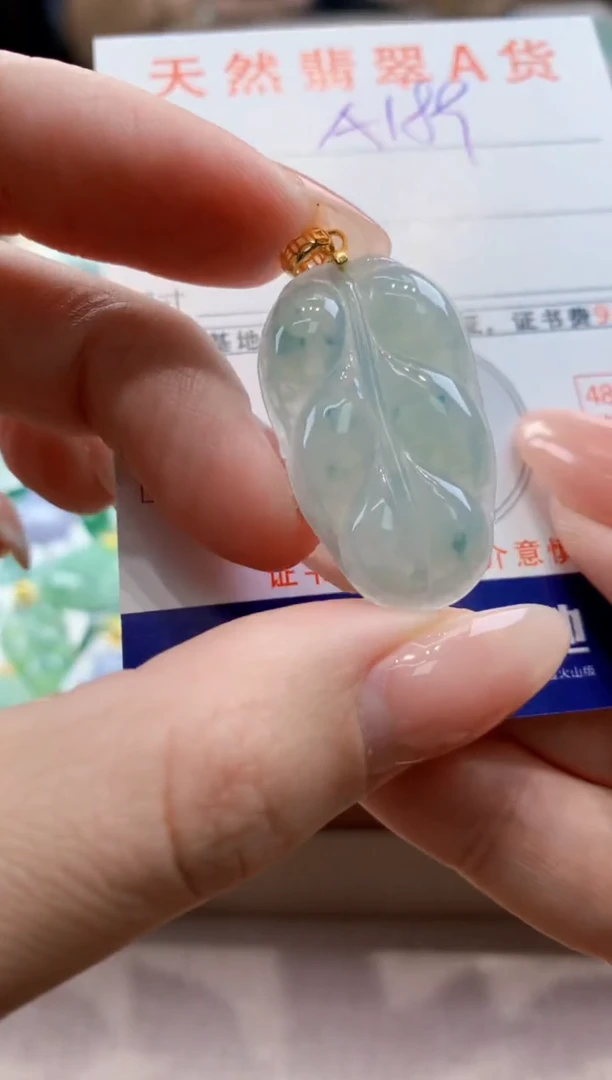 颈饰未镶嵌翡翠天然翡翠挂件