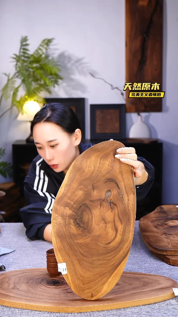 木北美黑胡桃原木.干裂疤结不属于商品质量问题完美主义者慎拍