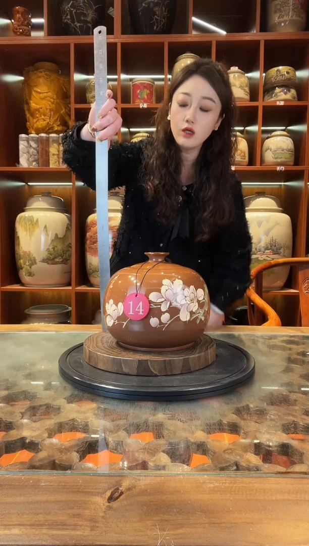 罐云南建水紫陶茶罐@14