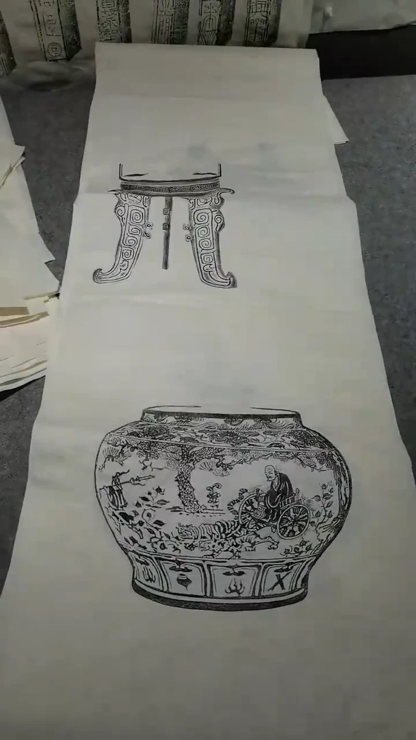 【闪购商品】昌化石印石全形拓六尺一套四张