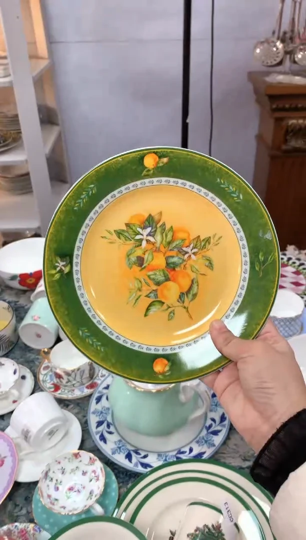 【闪购商品】瓷片陶瓷原单CC418餐具1个8寸