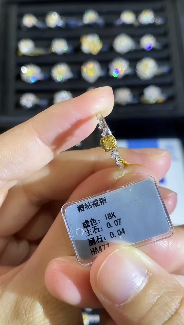 18K金镶嵌戒指钻石03