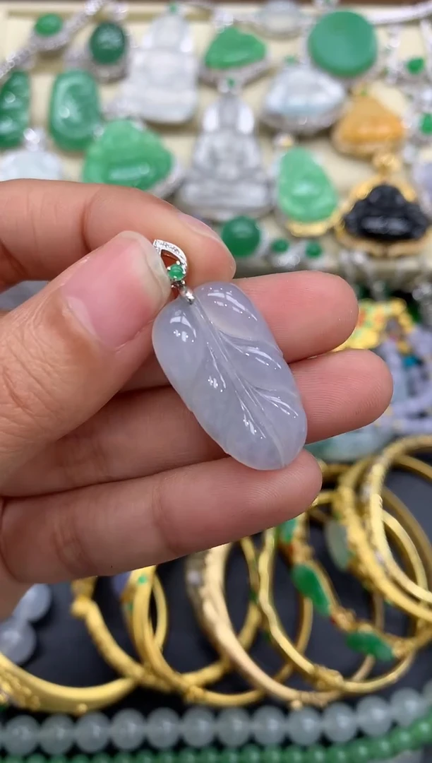 【闪购商品】翡翠颈饰18K金镶嵌100-中国好珍宝