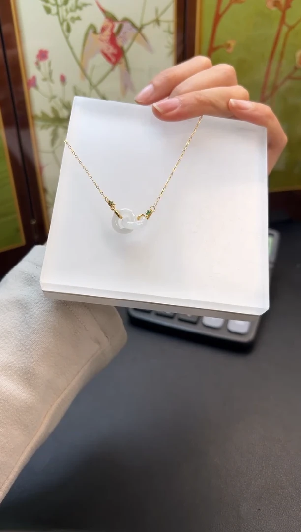 颈饰未镶嵌翡翠环环相扣-G998T0919113-多样性发一