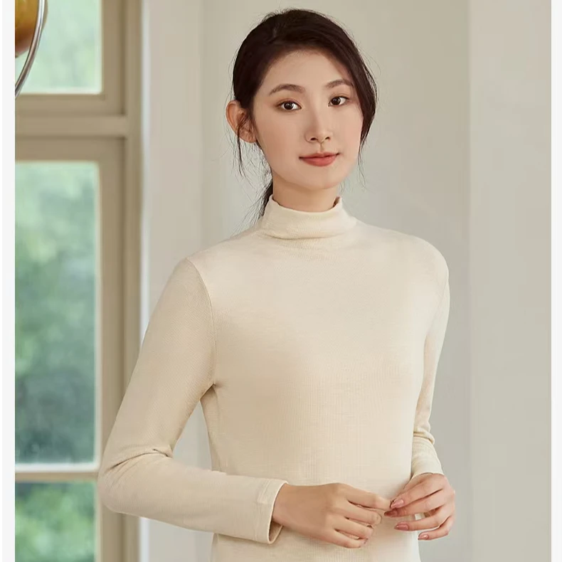 好波女士修身基础打底衫