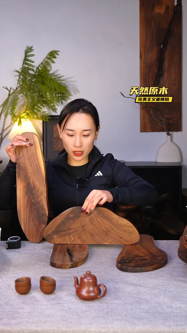 木北美黑胡桃原木.干裂疤结不属于商品质量问题完美主义者慎拍