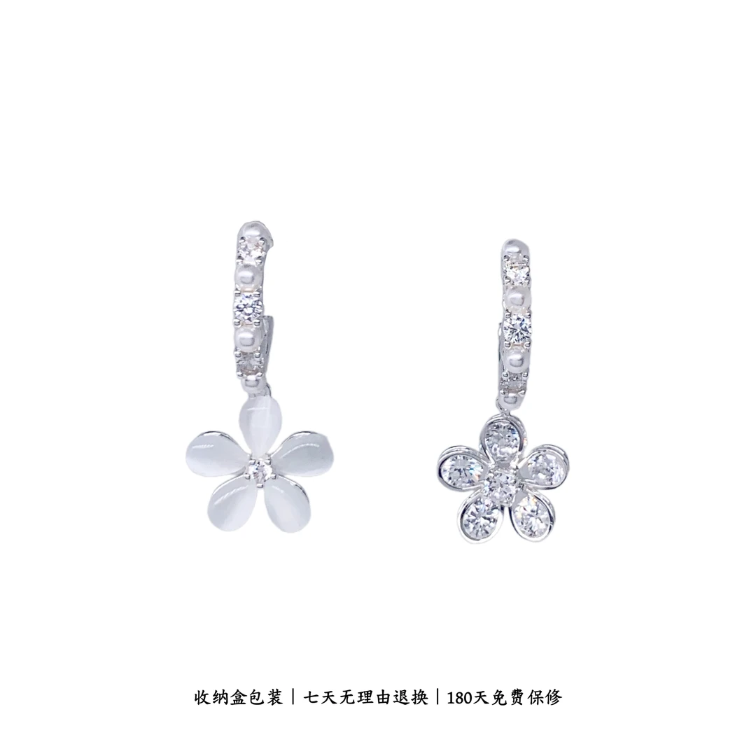 925银合成锆石耳饰 CHANGE x 邻家小花银饰耳环ins 主 E407