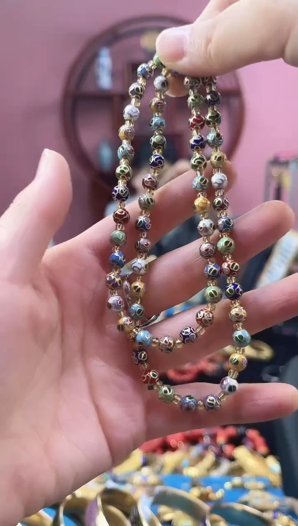 非遗 景泰蓝 项链 多宝 0.6