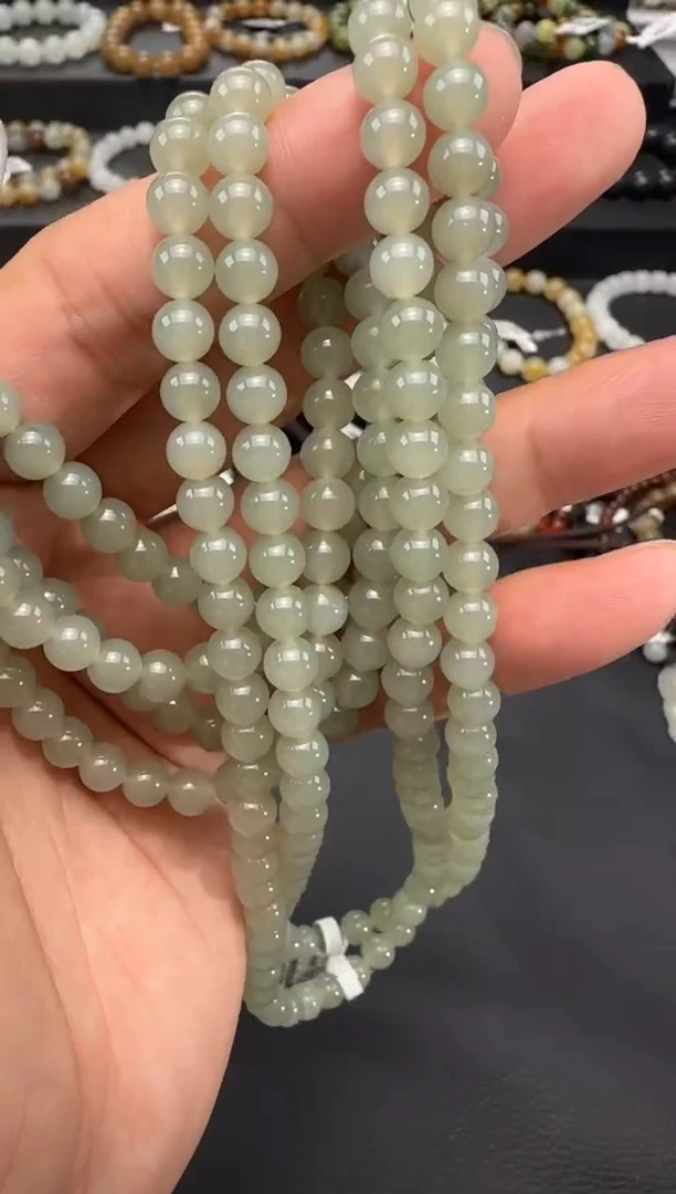 项链未镶嵌和田玉青白玉项链卡6*108 多样性发其一