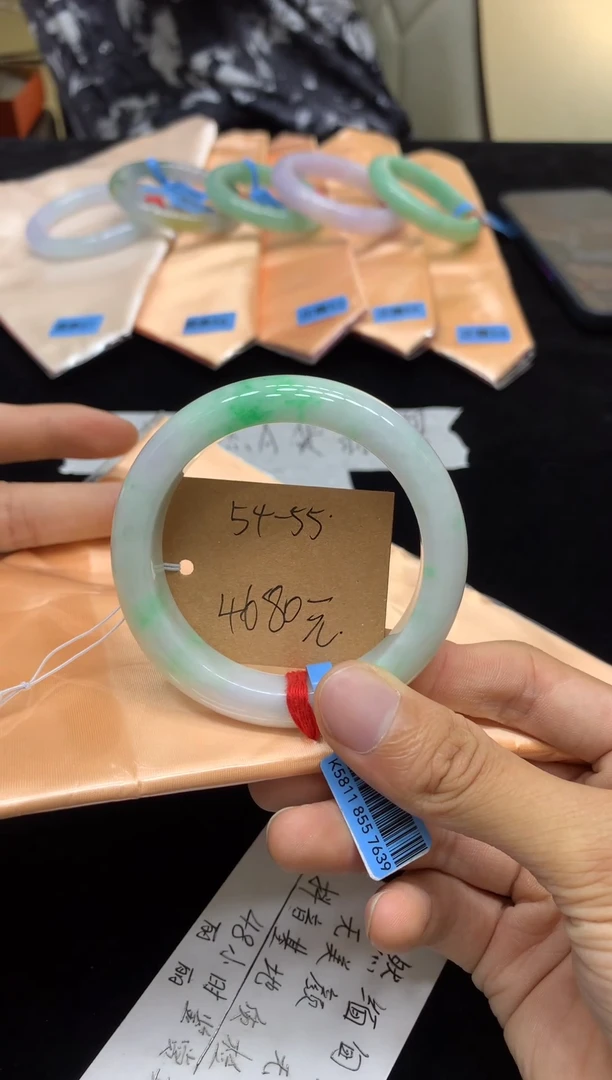 未镶嵌手镯翡翠54-55（48小时鉴赏）