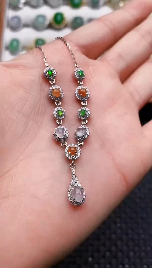 银S925镶嵌戒指翡翠1609