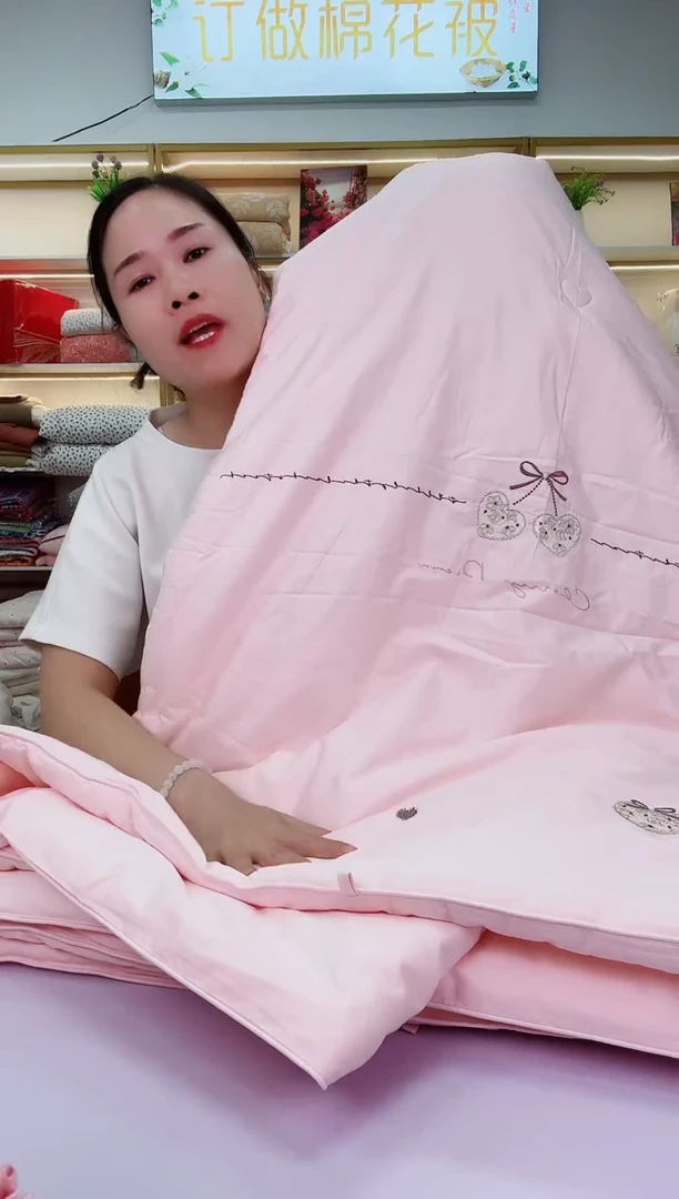 品牌刺绣大豆秋冬被