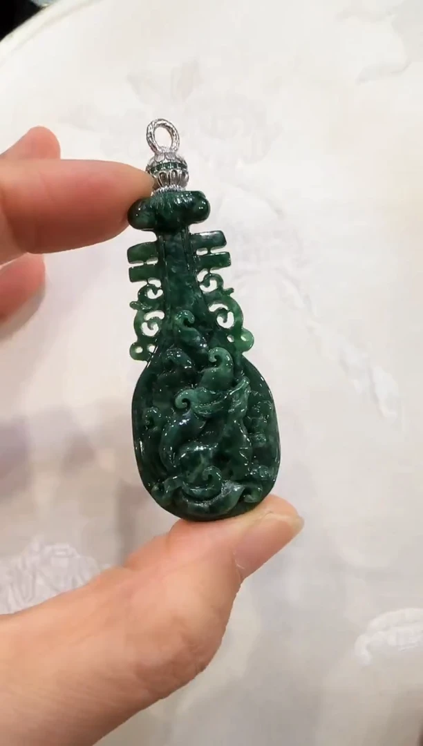 颈饰未镶嵌翡翠国风