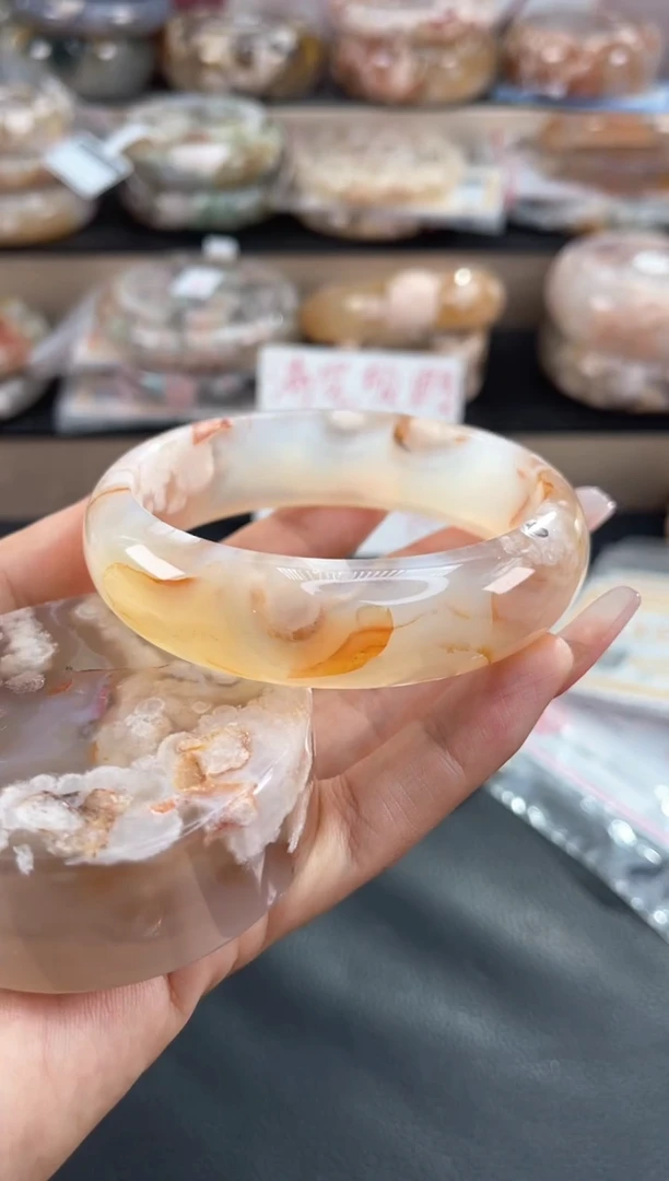 未镶嵌手镯石英质玉61（赠品镯心 不保证完美）