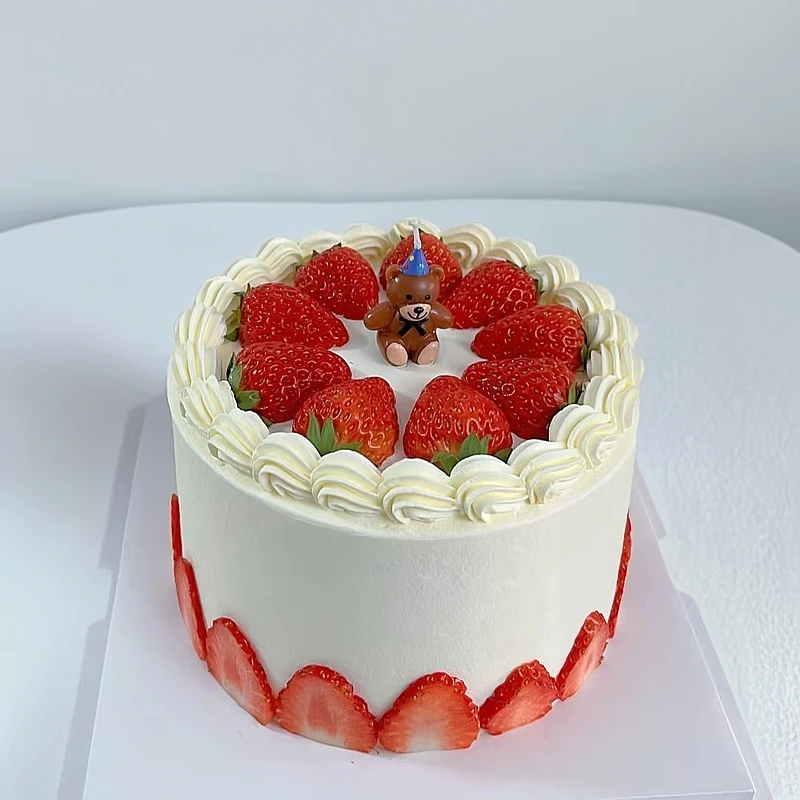 8寸生日蛋糕 遇见莓好 